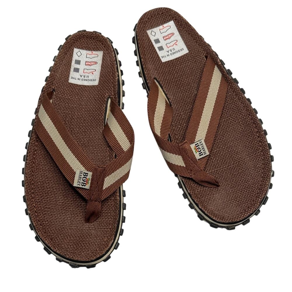 Bob Marley Zion Rootswear Mens Sandals Flip Flops S-385 Men’s Sz 8